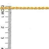 Cadena (Cordón Hueca) en oro amarillo 10kt. 45cm