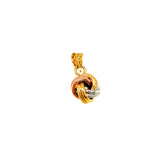 Dije (nudo) en oro tres tonos 10KT
