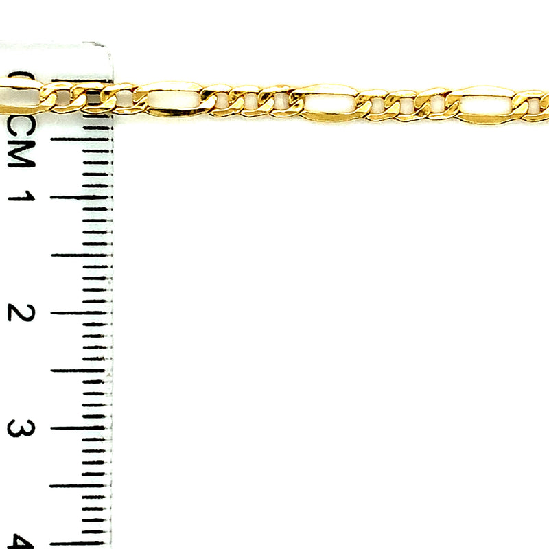 Cadena (cartier) en oro amarillo 10k 40cm