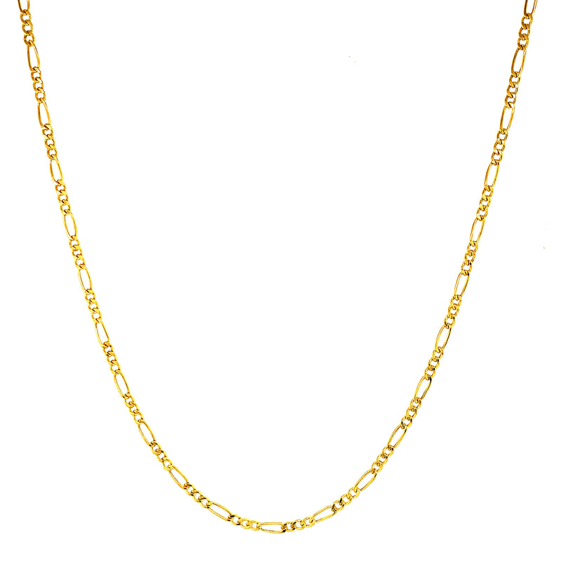 Cadena (cartier) en oro amarillo 10k 60cm