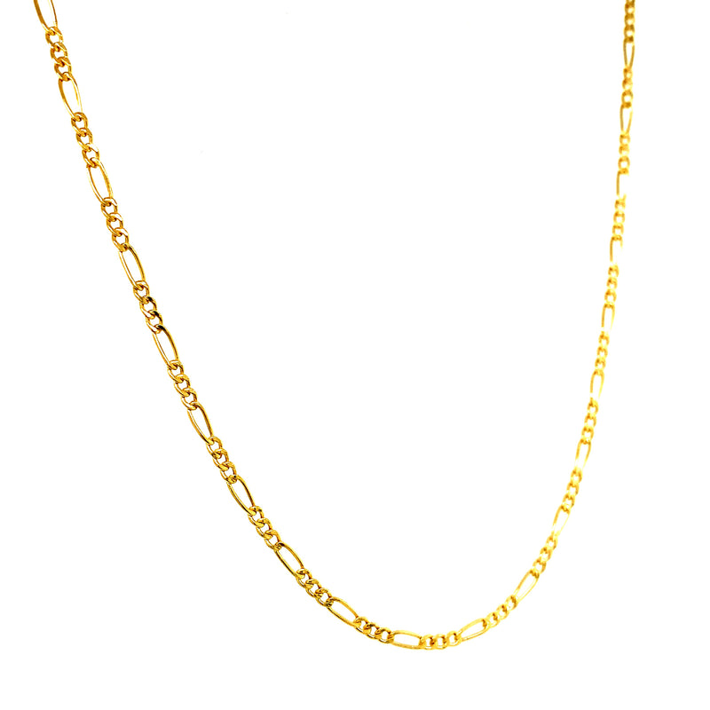 Cadena (cartier) en oro amarillo 10k 60cm