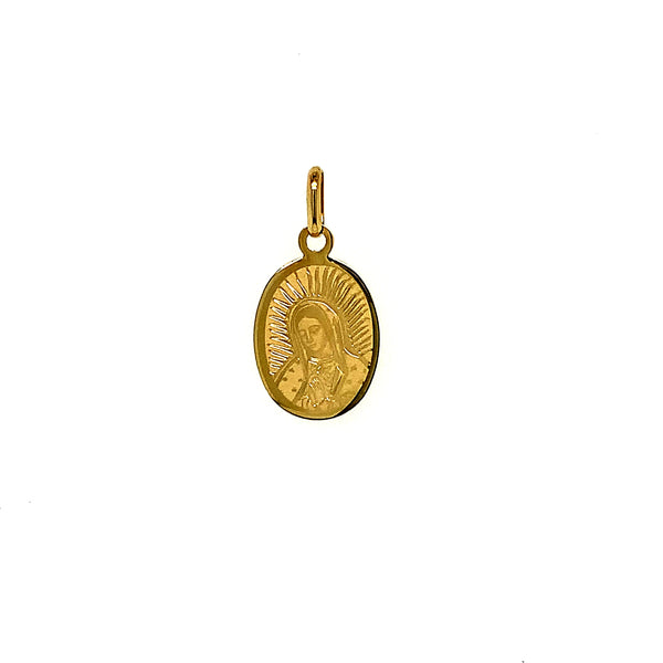 Dije (Virgen de Guadalupe) en oro amarillo 10kt.