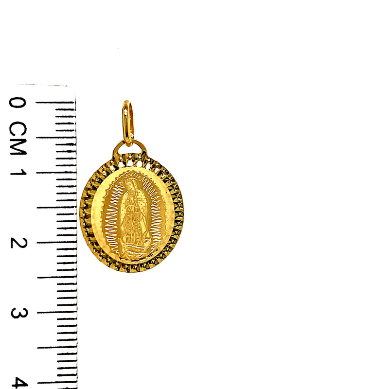 Dije (Virgen de Guadalupe) en oro amarillo 10kt.