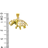 Dije (elefante) en oro amarillo 10kt.