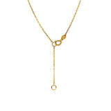Collar (corazones) en oro tres tonos 10kt. 45cm