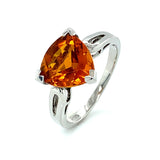 Anillo de citrino en plata 925