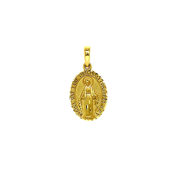 Dije (Virgen Milagrosa) en oro amarillo 10k