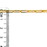 Tobillera (clip) en oro amarillo 10k. 26CM
