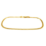 Pulsera (gourmet maciza) en oro amarillo 10kt. 21CM