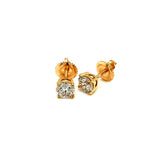 (MIA) Aretes de diamantes en oro amarillo 18k  ANTES: $2,450.00