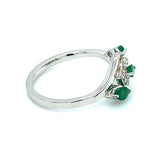 Anillo con esmeralda en plata 925