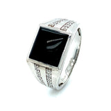 Anillo de onix en plata 925