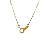 (SOFIA) Collar (infinito) con diamantes en oro amarillo 10kt.