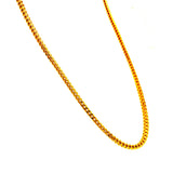 Cadena (Espiga Hueca) en oro amarillo 10kt. 50cm