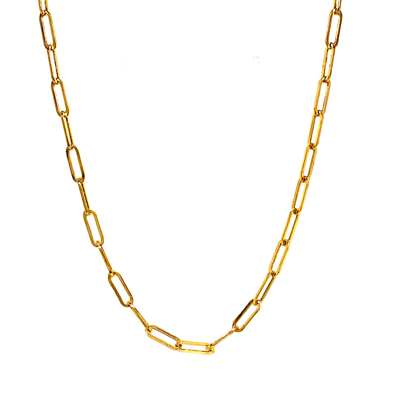 Cadena (clip) en oro amarillo 10k. 50cm