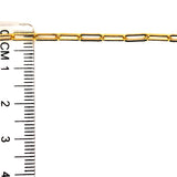 Cadena (clip) en oro amarillo 10k. 50cm