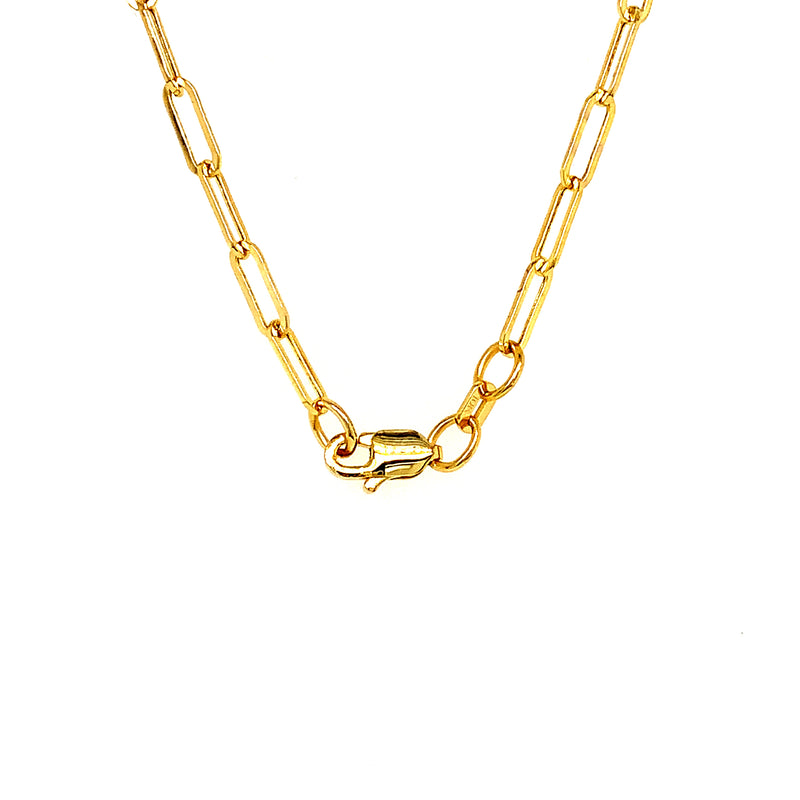 Cadena (clip) en oro amarillo 10k. 50cm