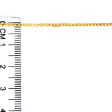 Cadena (gourmet) 50cm en oro amarillo 10k