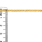 Cadena (gourmet) 45cm en oro amarillo 10k