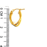 Argollas en oro amarillo 10k