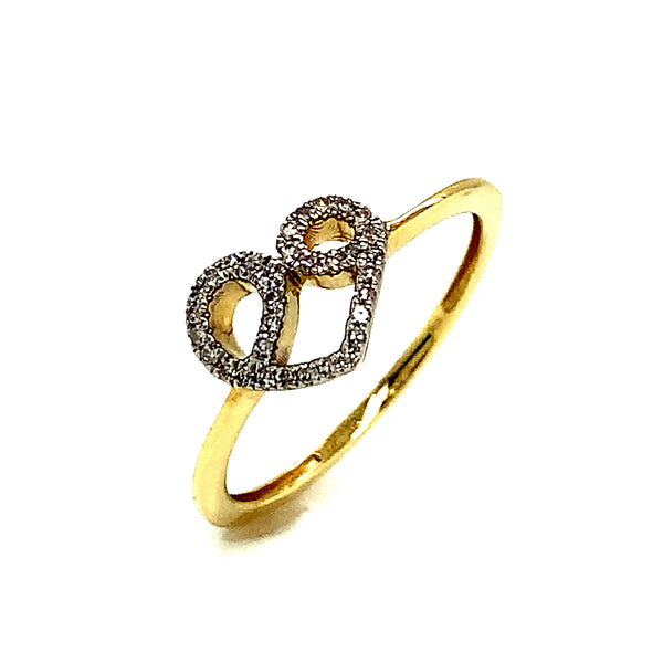 (SOFIA) Anillo con diamantes en oro amarillo 10k  ANTES: $329.00