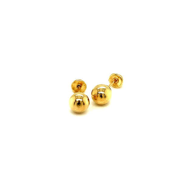 Aretes para bebés en oro amarillo 10kt