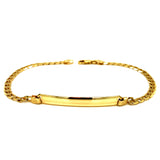 Pulsera gourmet grabable 22cm en oro 10kt