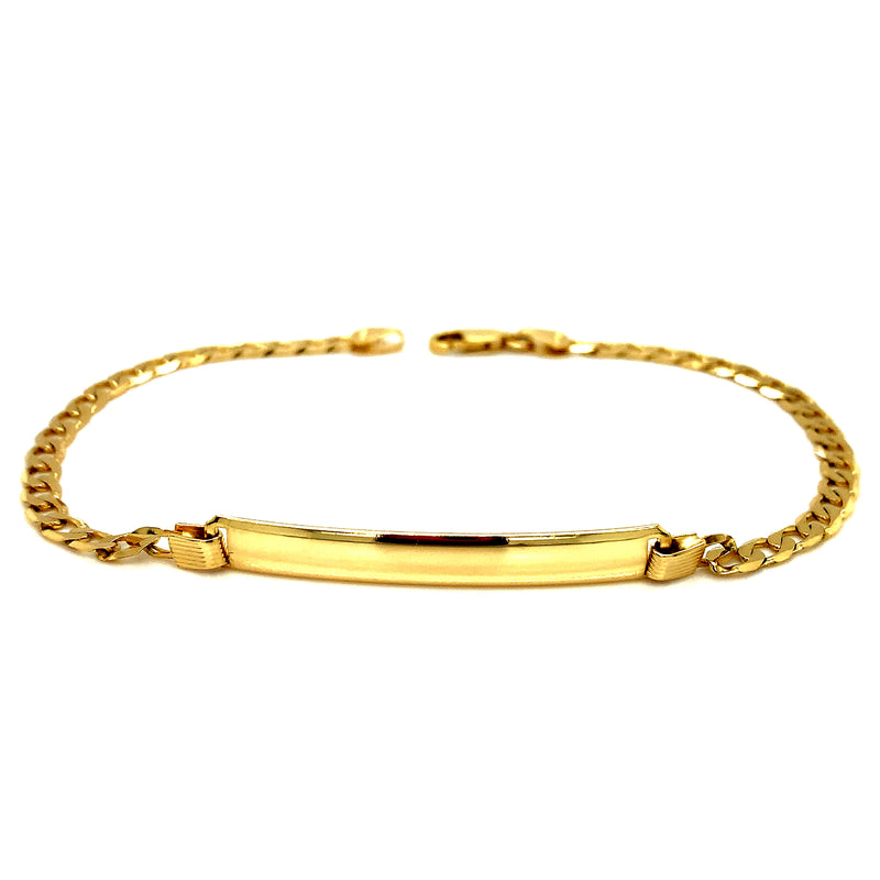 Pulsera gourmet grabable 22cm en oro 10kt