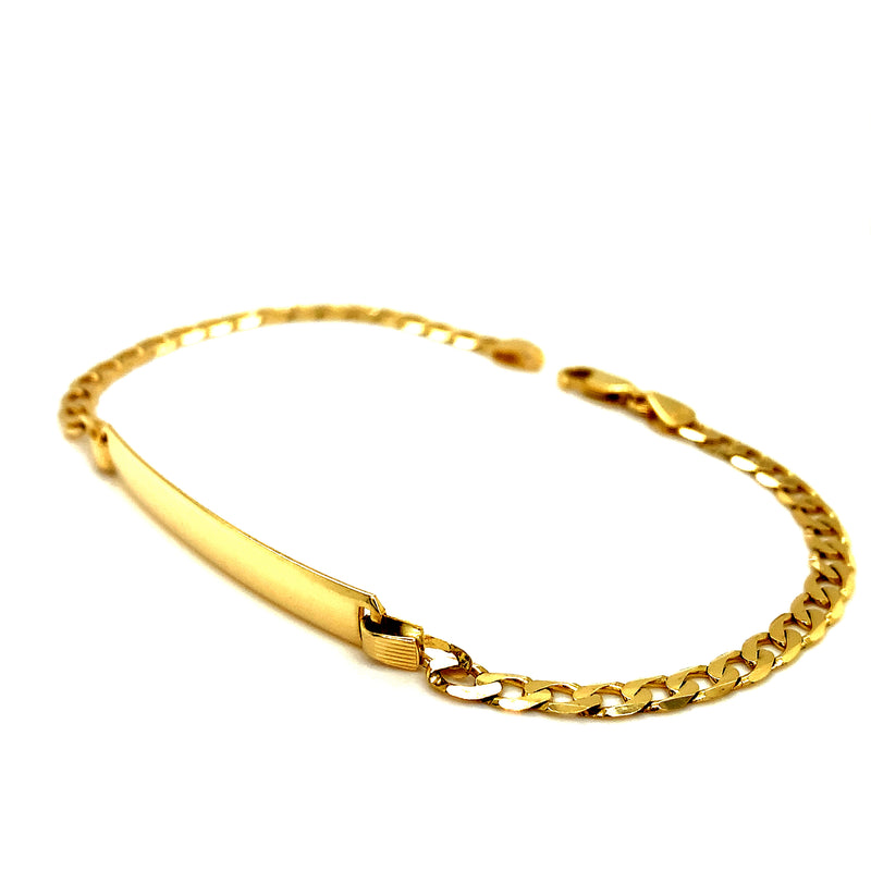 Pulsera gourmet grabable 22cm en oro 10kt