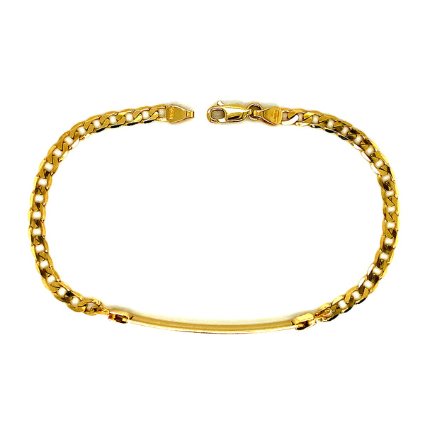 Pulsera gourmet grabable 22cm en oro 10kt
