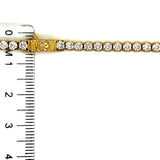 Pulsera (circones) en oro amarillo 10k 20cm