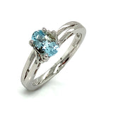 Anillo de aguamarina 925