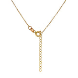 Collar (candado) en oro amarillo 10kt. 43/46cm