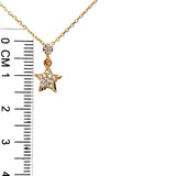 Collar (estrella) en oro amarillo 10kt. 42/45cm