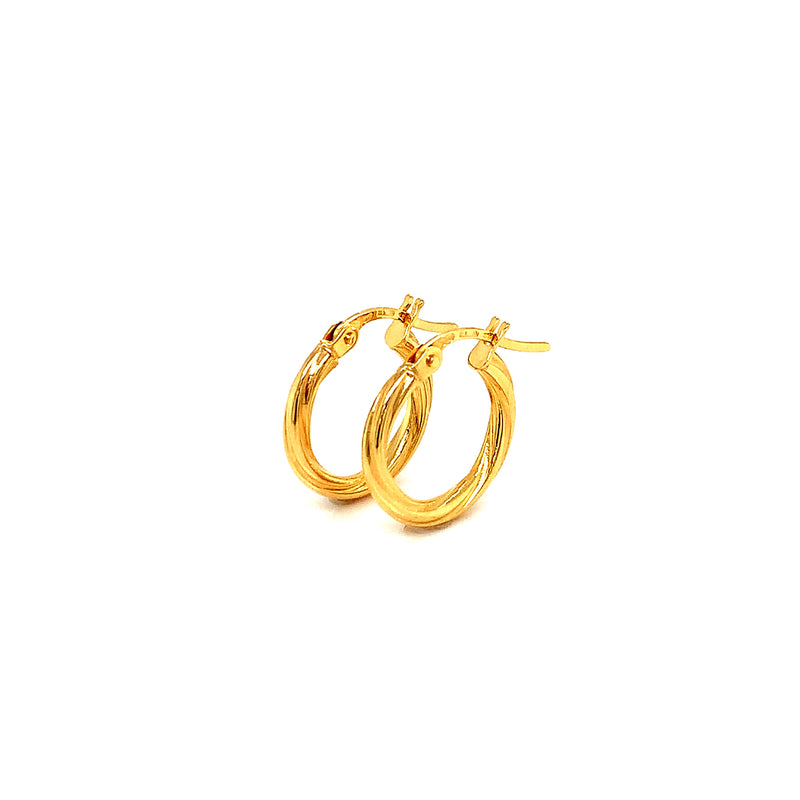 Argollas en oro amarillo 18kt.