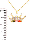 Collar (corona) con circones en plata 925. 45cm/50cm