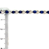 Pulsera ajustable de cuarzo de tanzanita en plata 925