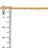 Cadena (cordón) en oro amarillo 10kt. 45cm