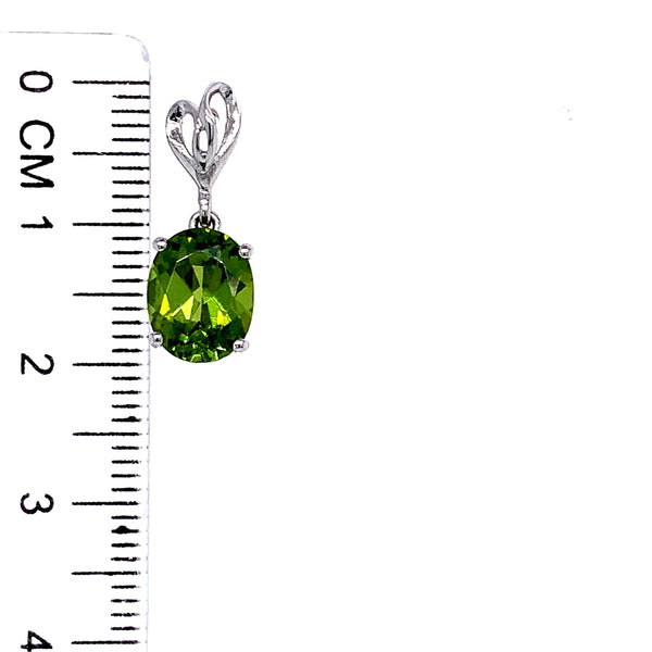 Aretes de cuarzo peridoto en plata 925