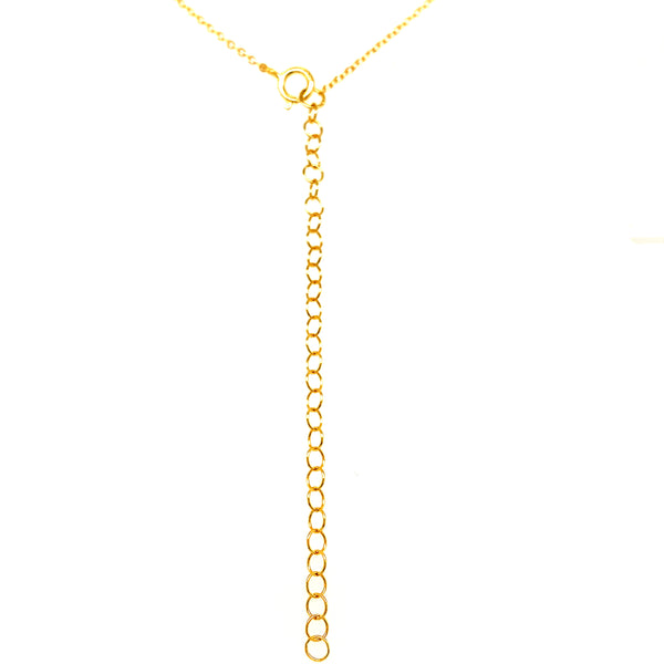 (SWAN) Collar de perlas en plata 925 bañada en oro amarillo. 39cm-46cm  ANTES:  $69.00
