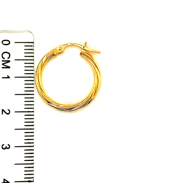 Argollas en oro amarillo 18kt