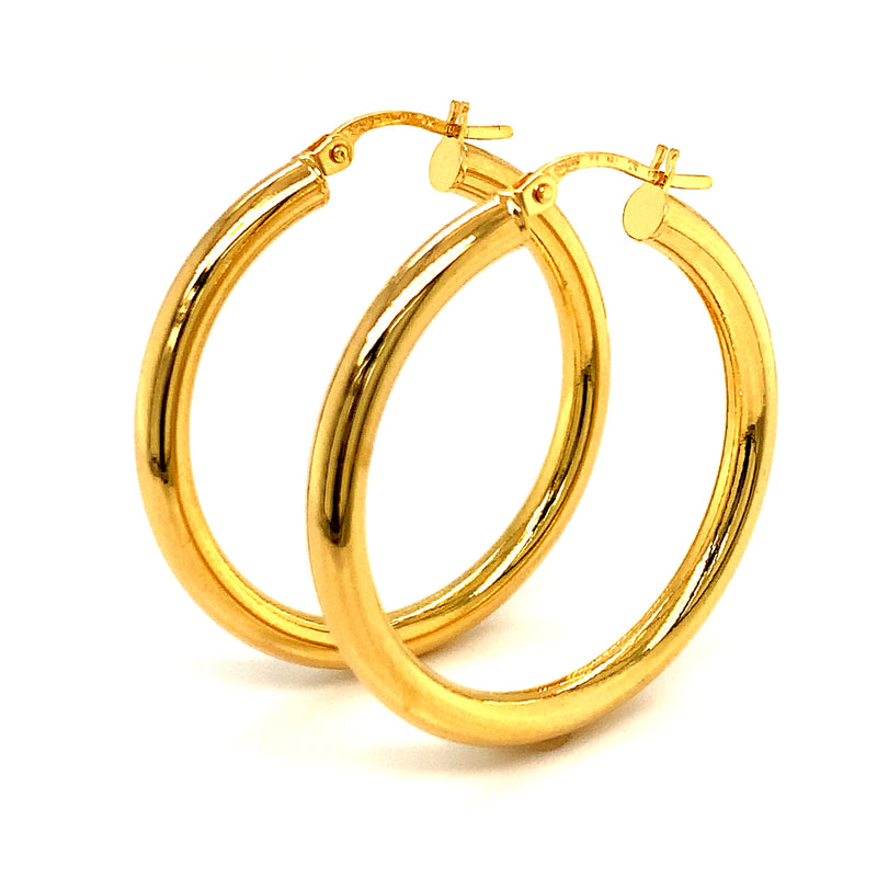 Argollas en oro amarillo 10kt