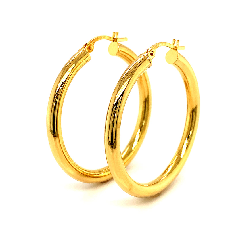 Argollas en oro amarillo 10kt