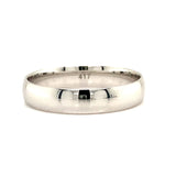 Banda 4mm en oro blanco 10k