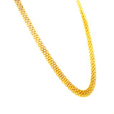 Cadena Bismark en oro amarillo 10kt. 50cm
