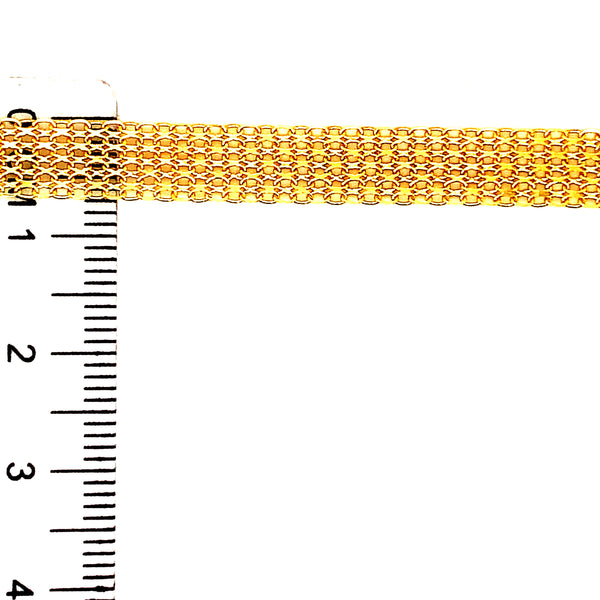 Cadena Bismark en oro amarillo 10kt. 45cm