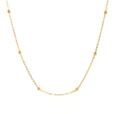 Cadena 50cm con bolitas de oro 18kt.