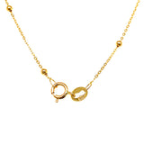 Cadena 50cm con bolitas de oro 18kt.
