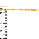 Cadena (Fígaro Maciza) en oro amarillo 10kt. 45cm