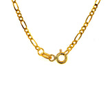 Cadena (Fígaro Maciza) en oro amarillo 10kt. 55cm